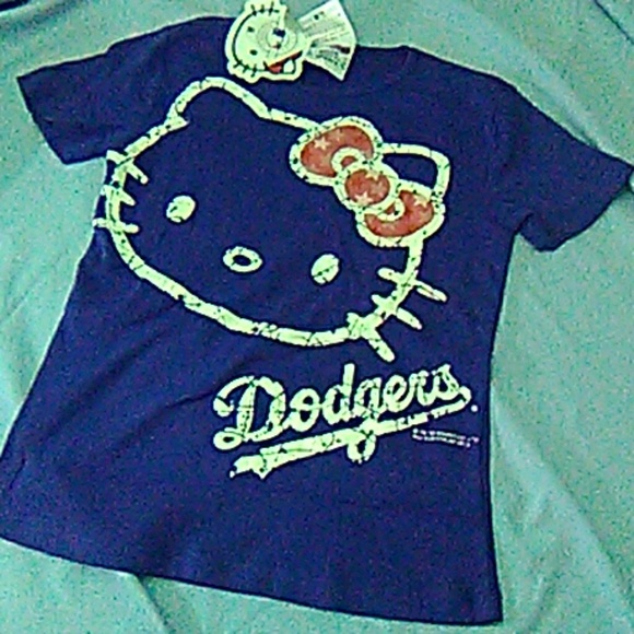 hello kitty dodgers shirt